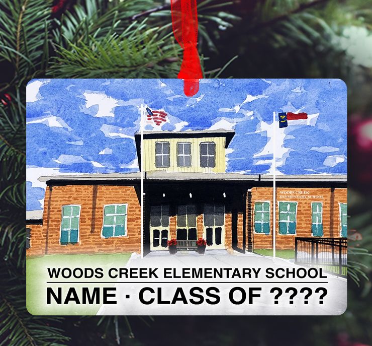 Apex, NC - Ornament - Woods Creek Elementary School - #lew - #wces