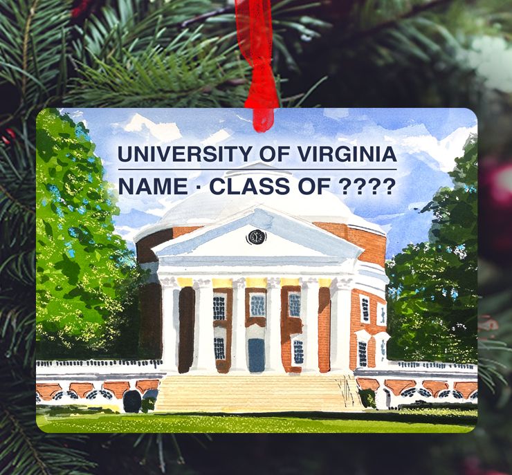 Charlottesville, VA - Ornament - University Of Virginia - The Rotunda