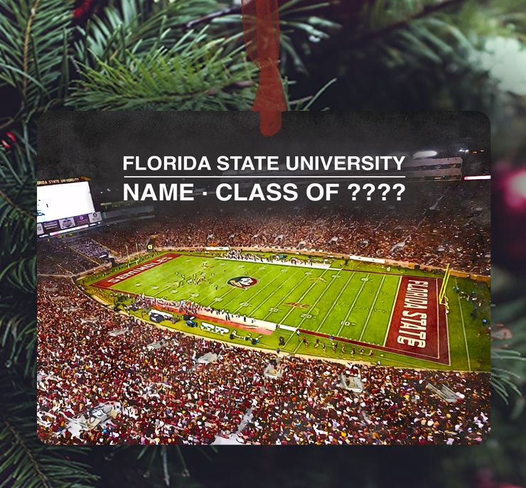 Tallahassee, FL - Ornament - Florida State University - Stadium
