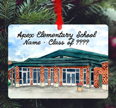 Apex, NC - Ornament - Apex Elementary School - #katie