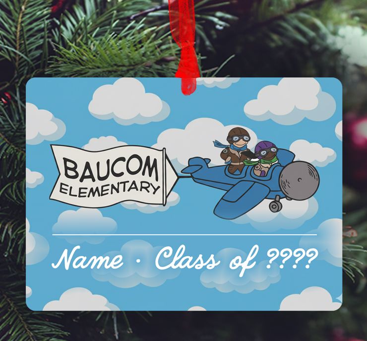 Apex, NC - Ornament - New Baucom Elementary School - Pilot