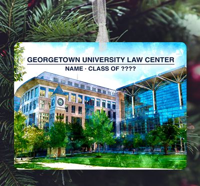 Washington, DC - Ornament - Georgetown University Law