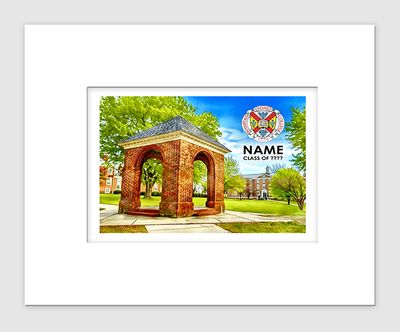 Hampden Sydney, VA - Matted Print - Hampden-Sydney College
