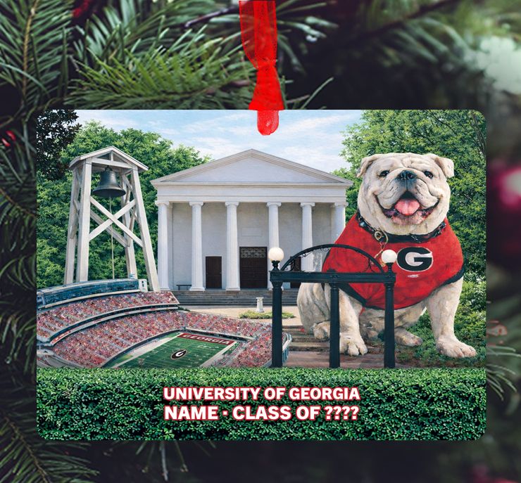 Athens, GA - Ornament - University of Georgia - Collage