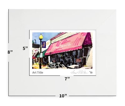 Apex, NC -  Salem Street Pub - 8"x10" - Matted Print