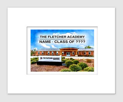 Raleigh, NC - Matted Print - The Fletcher Academy