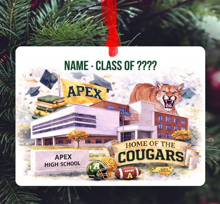 Apex, NC - Ornament - Apex High School - Collage