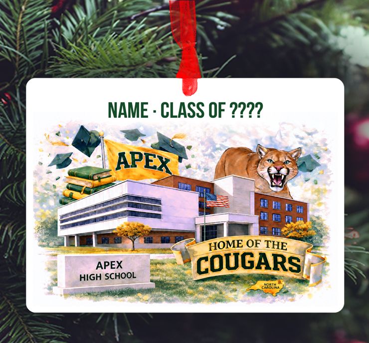Apex, NC - Ornament - Apex High School - Collage