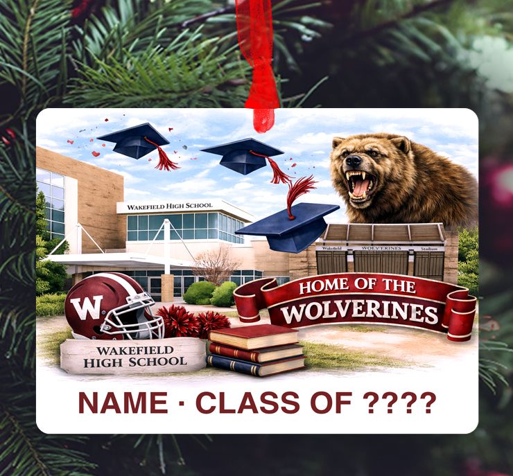 Raleigh, NC - Ornament - Wakefield High School - Collage