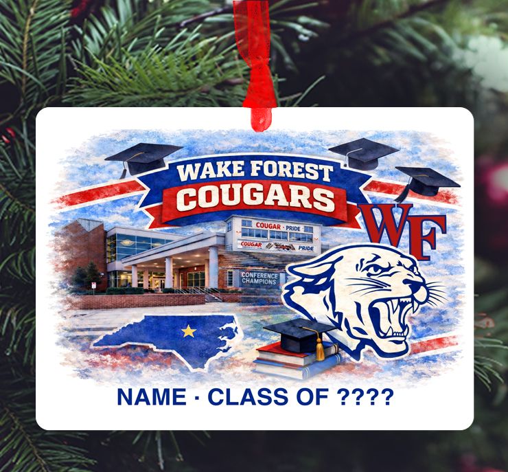 Wake Forest, NC - Ornament - Wake Forest High School - Collage