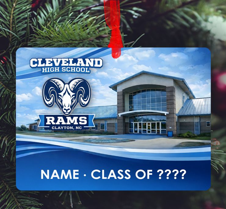 Clayton, NC - Ornament - Cleveland High School - #collage
