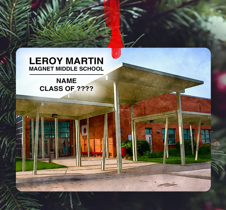 Raleigh, NC - Ornament - LeRoy Martin Magnet Middle School