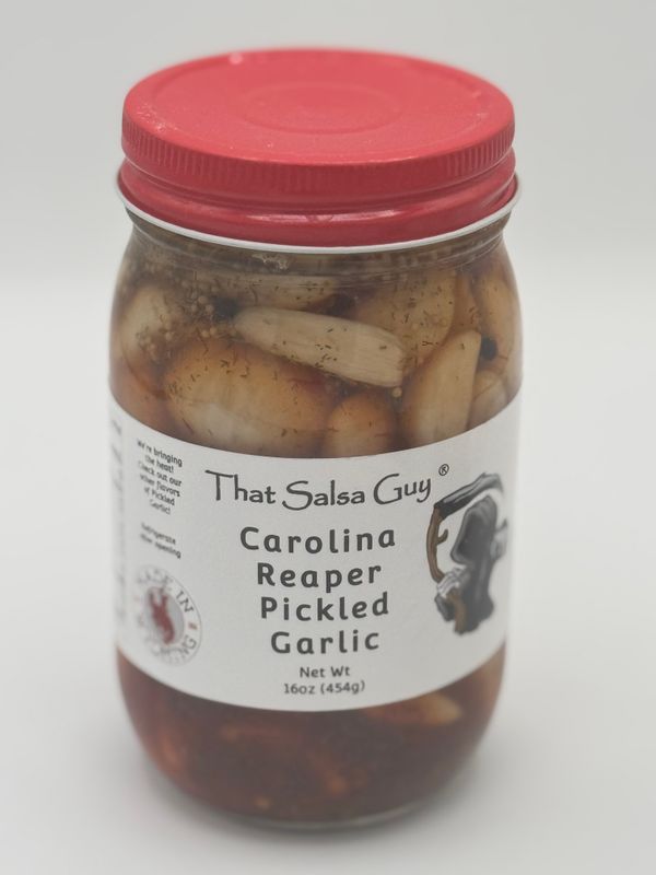 Carolina Reaper Pickled Garlic
