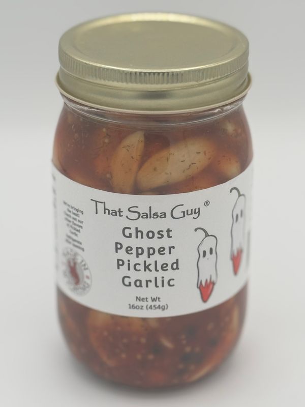 Ghost Pepper Pickled Garlic