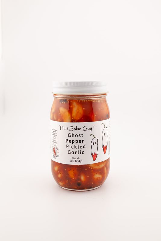Ghost Pepper Pickled Garlic