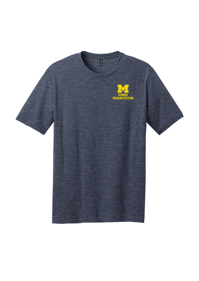 Men's Short Sleeve Tee -  Heathered Navy