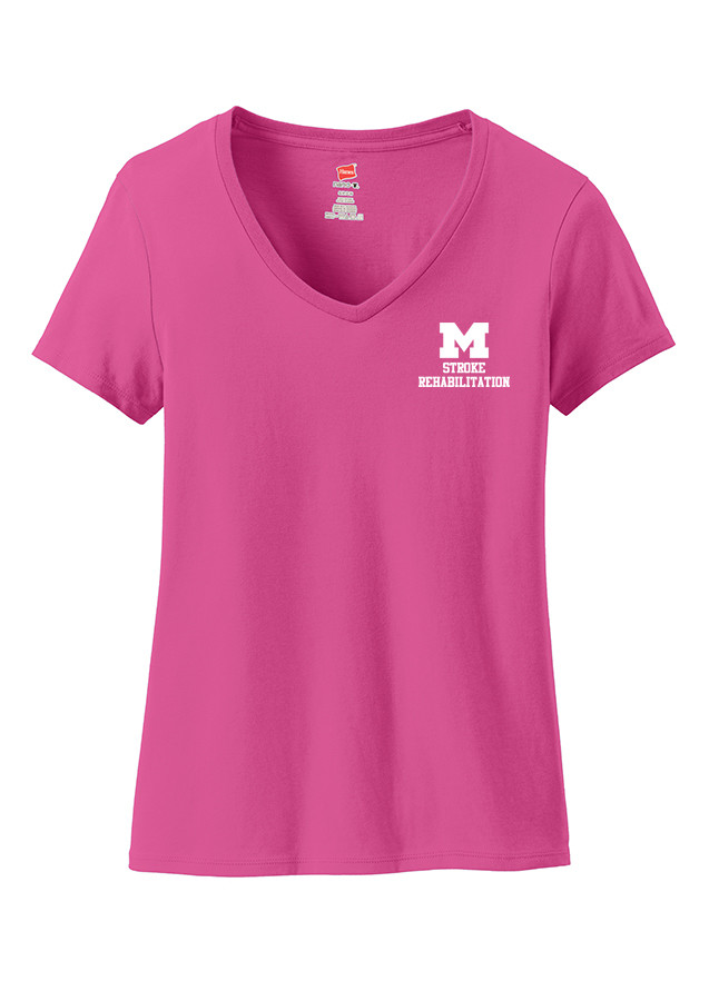 Hanes Women's Short Sleeve Cotton Tee - Pink