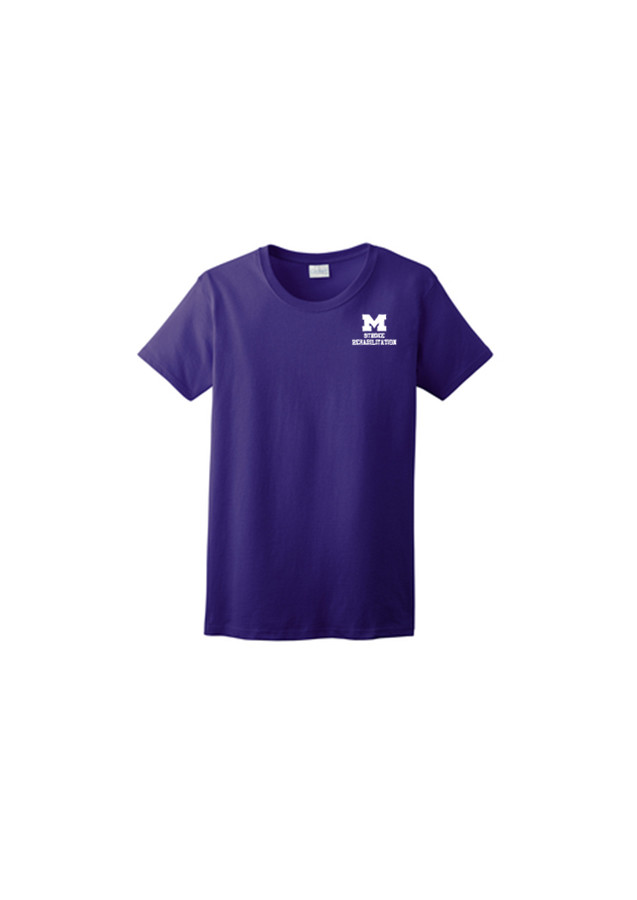 Hanes Women's Short Sleeve Cotton Tee - Purple