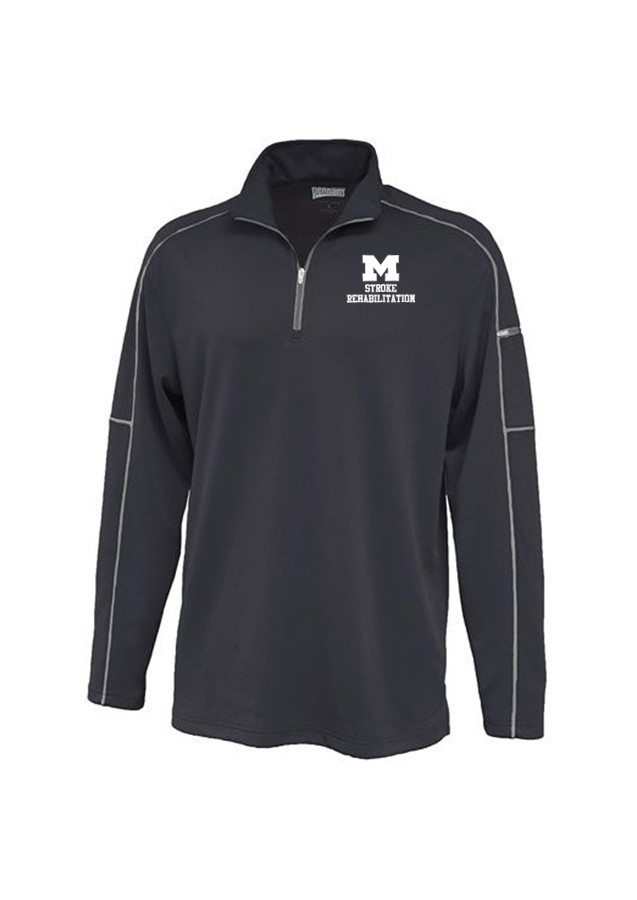 Men's Pennant Mid Weight 1/4 Zip - Black