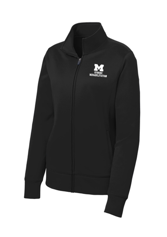 Women's Mid Weight Full Zip Jacket - Black