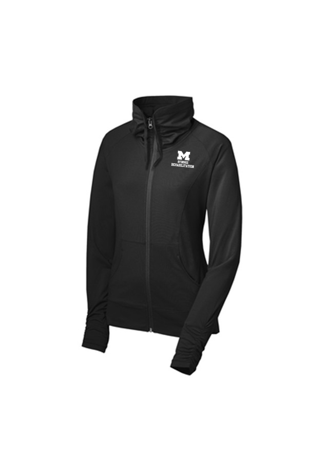 Women's Stretch Full Zip Jacket - Black