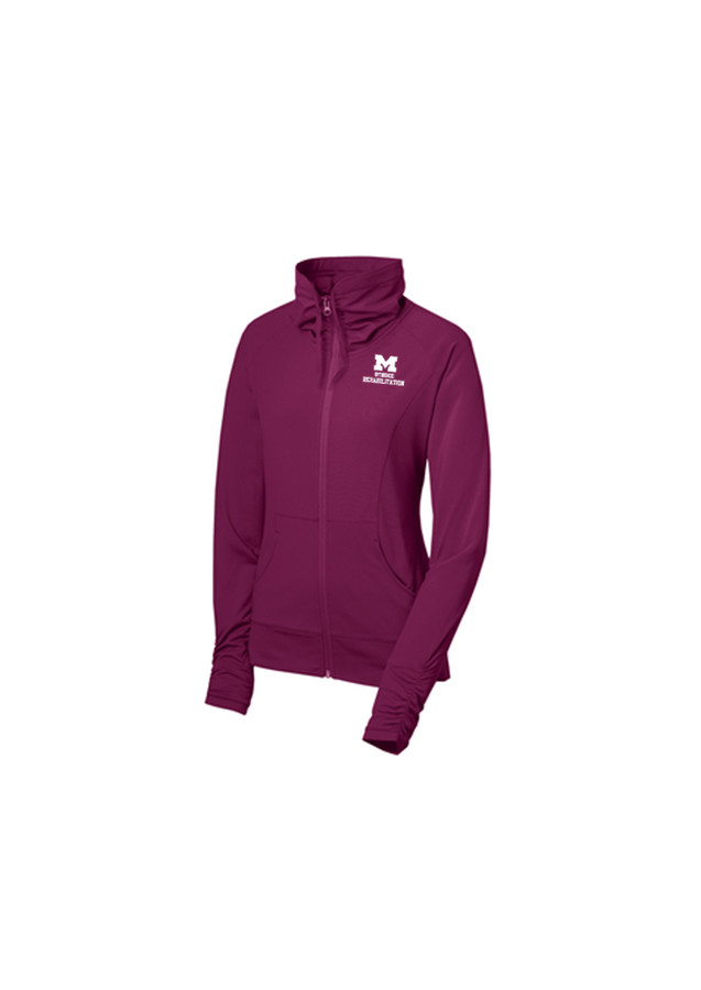 Women's Stretch Full Zip Jacket - Pink