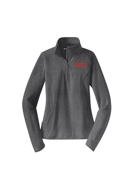 Women's 1/4 Zip - Heather Grey