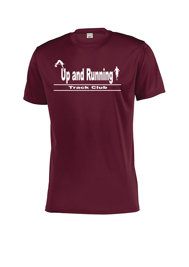 Men's Performance Short Sleeve Tee - Maroon
