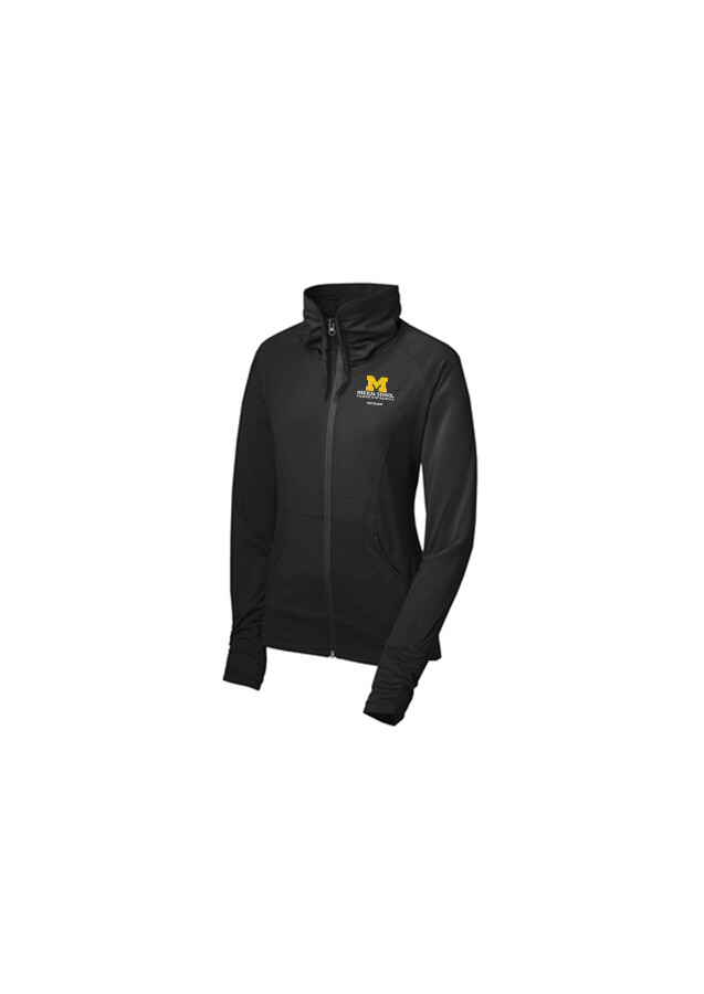 Women's Stretch Full Zip Jacket - Black