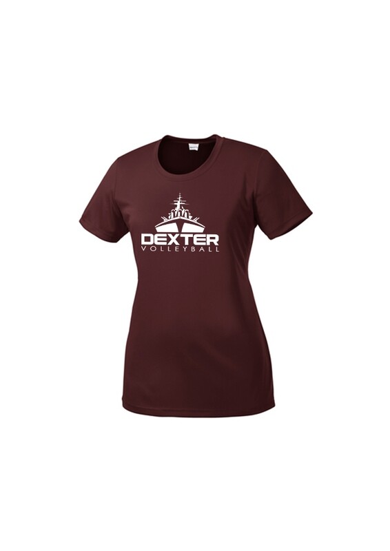 Women's Performance Short Sleeve Tee - Maroon