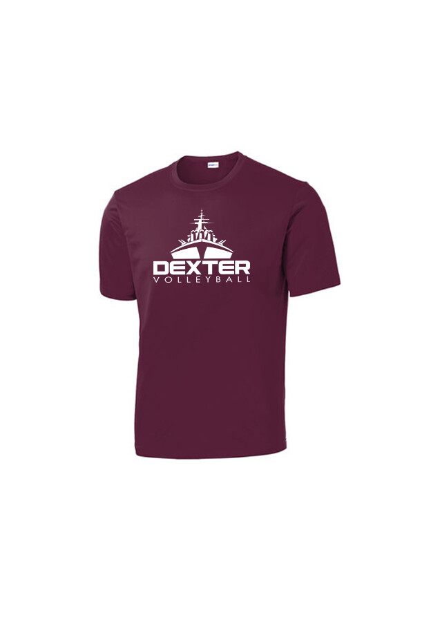 Youth Performance Short Sleeve Tee - Maroon