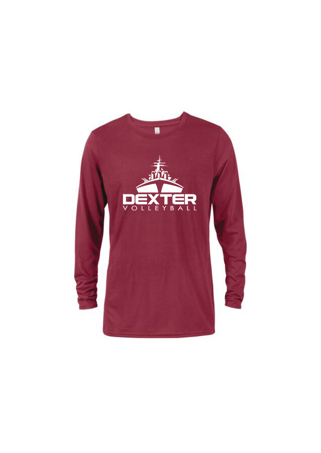 Soft Cotton Long Sleeve Tee - Maroon