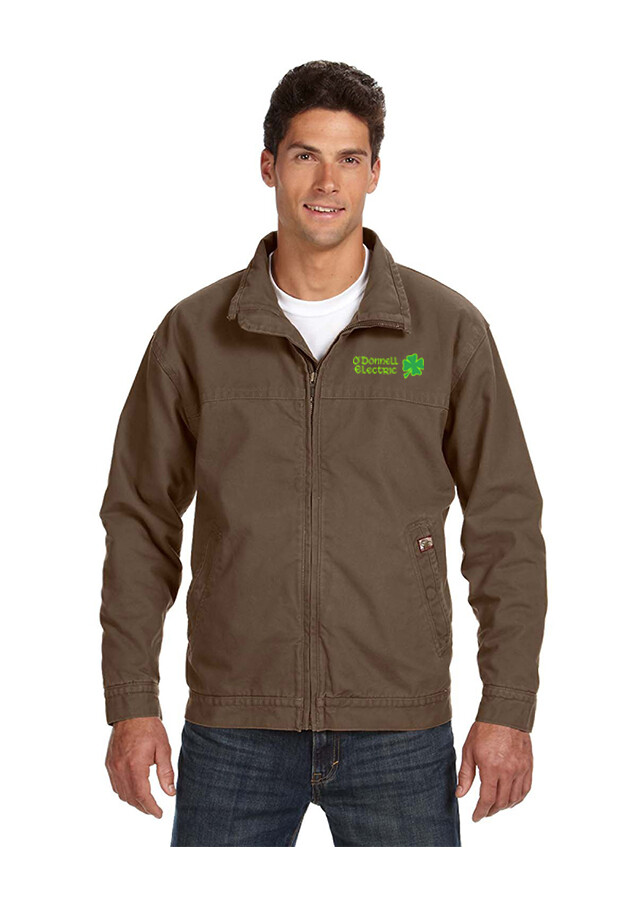 Dri Duck Men's Midweight Maverick Jacket (Embroidered)- Grey, Khaki