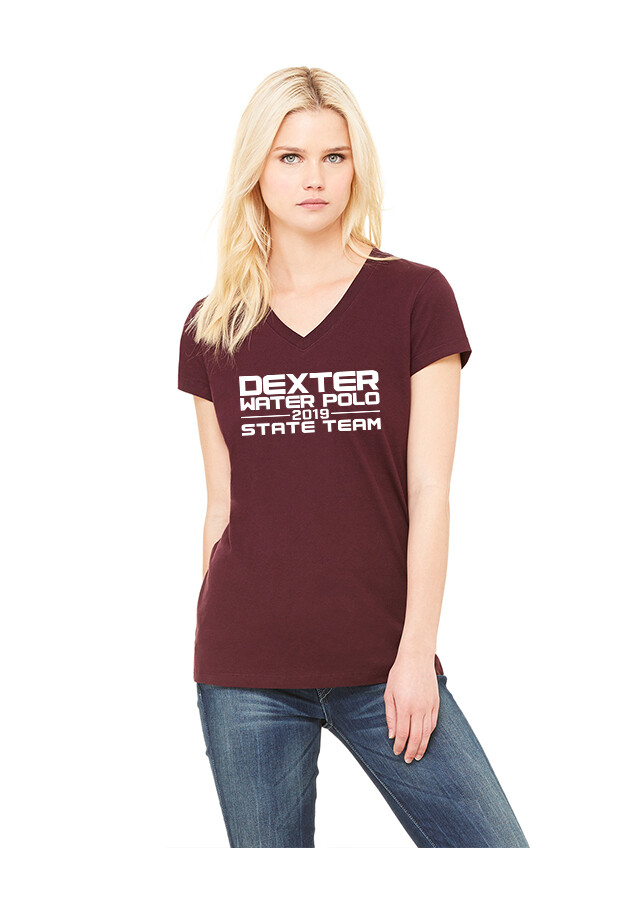 Women's Short Sleeve Fitted Tee - Maroon, Black or White