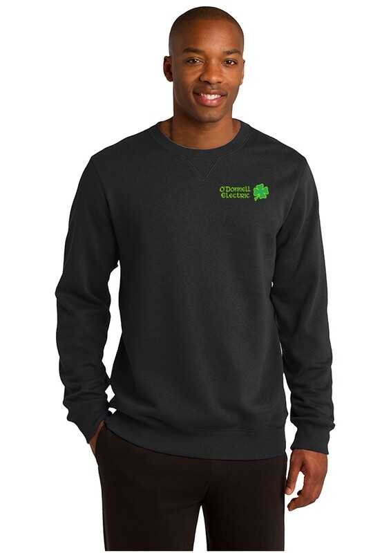 Unisex Heavyweight Fleece Crewneck Sweatshirt (Embroidered)- Black, Grey, Forest Green, Navy, Red