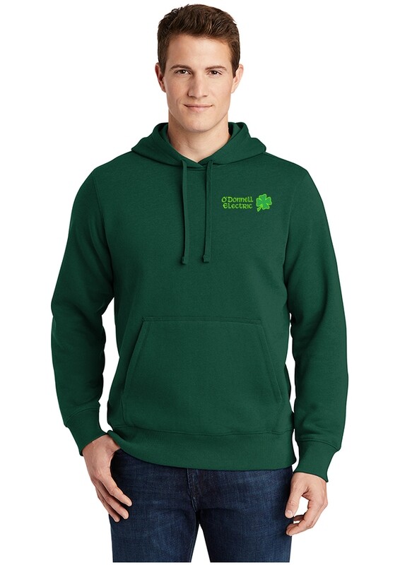 Unisex Heavyweight Fleece Hooded Sweatshirt (Embroidered)- Black, Forest Green, Grey, Navy, Red