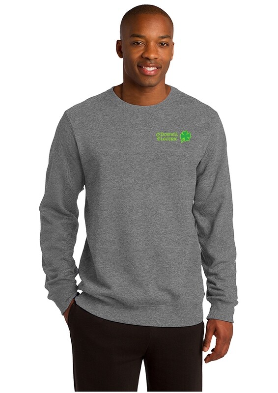Unisex Heavyweight Fleece Crewneck Sweatshirt (Embroidered)- Black, Grey, Forest Green, Navy, Red