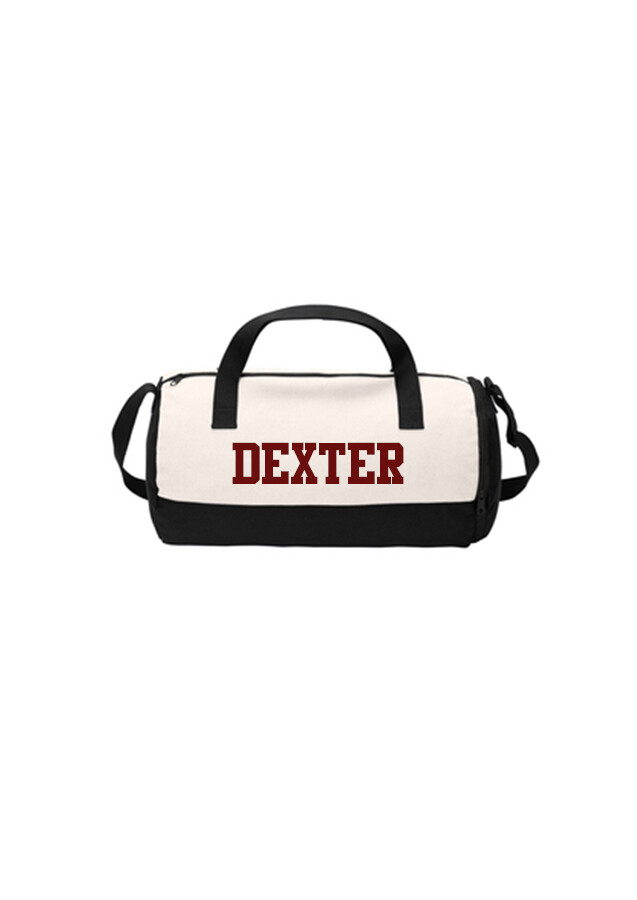 Canvas Duffel Bag - White/Black