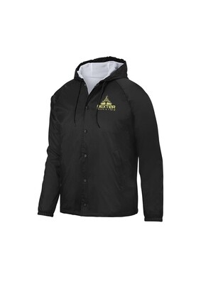 [NEW] Hooded Coaches Jacket - Black