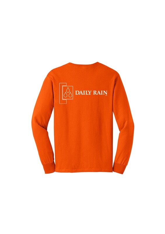 Long Sleeve Cotton Tee - Orange, Royal, Sport Grey, Black