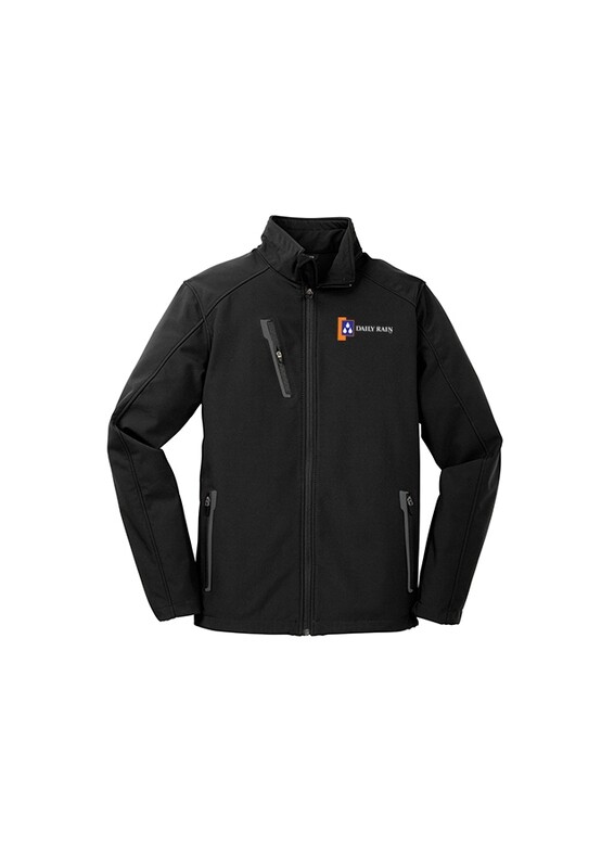 Men's Soft Shell Jacket - Royal, Black, Grey
