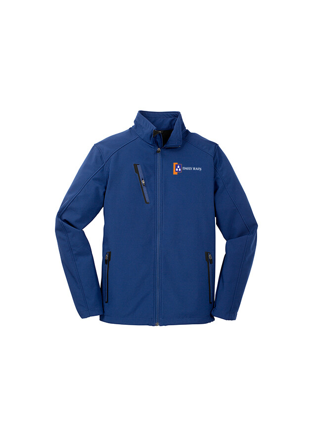 Men's Soft Shell Jacket - Royal, Black, Grey