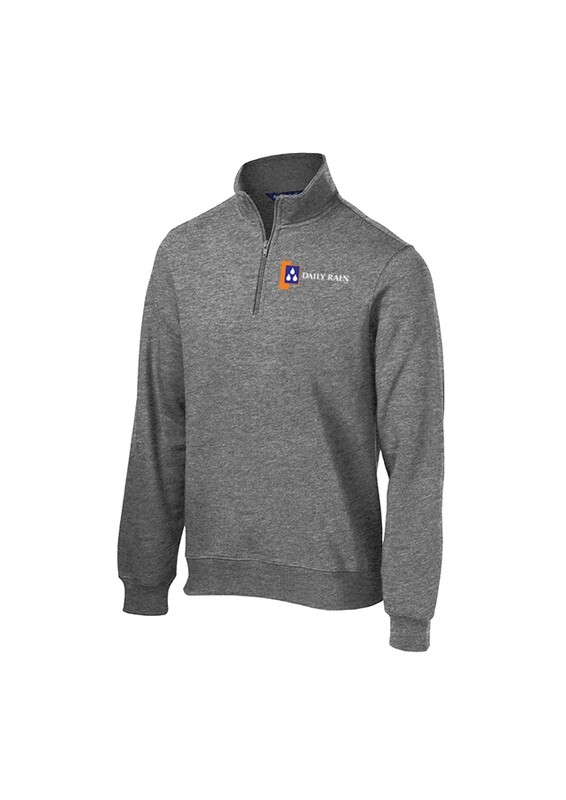 Men's Cotton Blend 1/4 Zip - Black, Grey, Royal