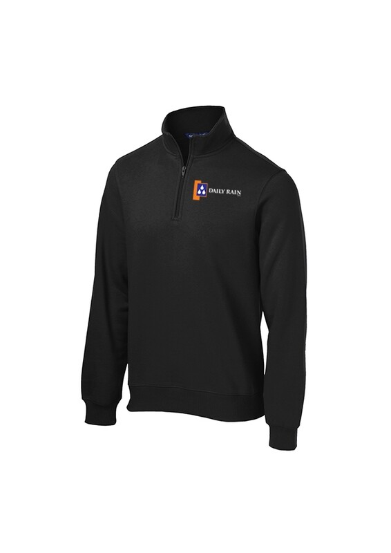 Men&#39;s Cotton Blend 1/4 Zip - Black, Grey, Royal