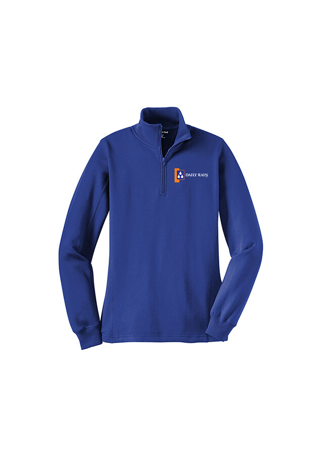 Women's Cotton Blend 1/4 Zip -Royal, Black, Grey