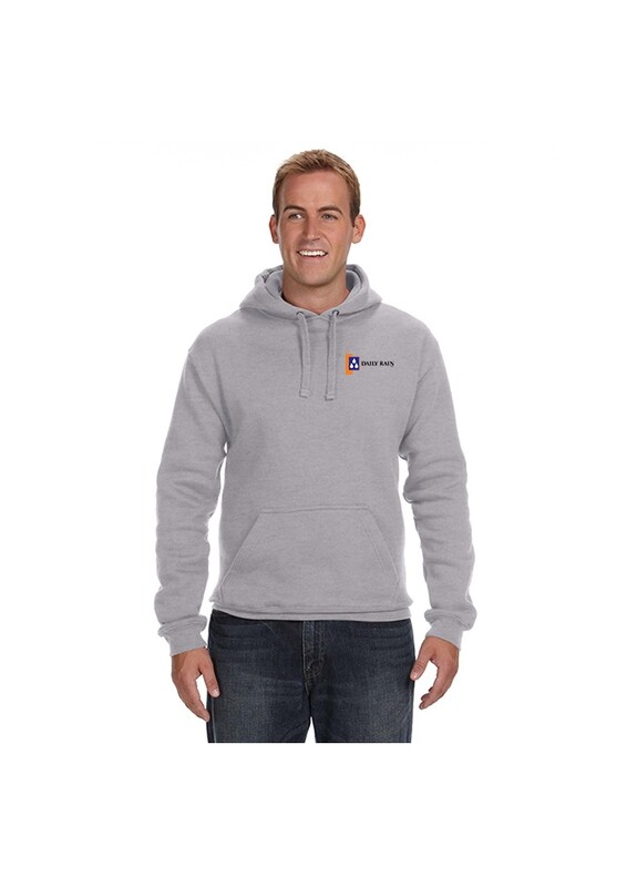 Adult Hooded Sweatshirt - Royal, Light Grey, Dark Grey, Orange, White, Navy