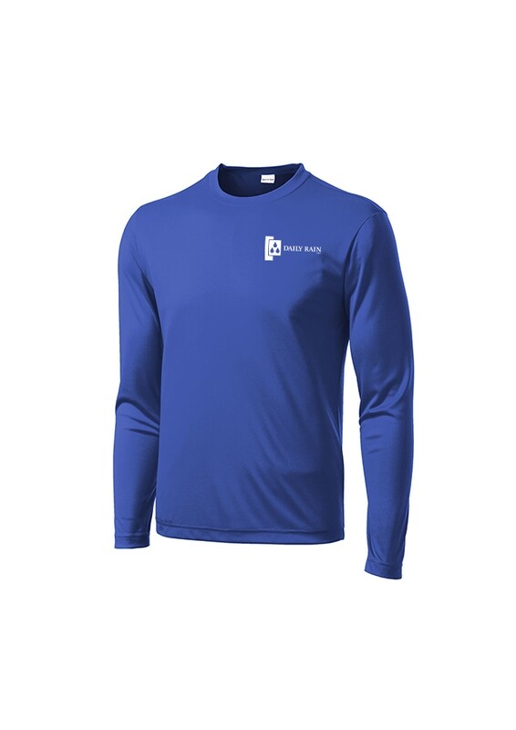 Long Sleeve Performance Tee - Orange, Royal