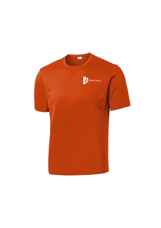 Short Sleeve Performance Tee (left chest and full back) - Orange, Royal