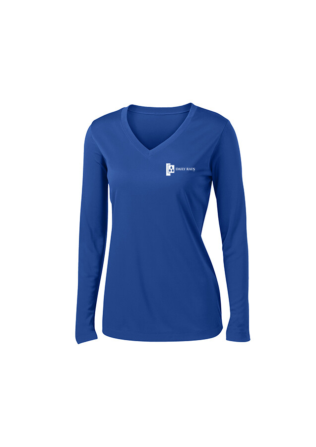Women's Long Sleeve Performance Tee - Royal