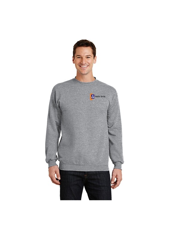 Crew Neck Sweatshirt - Dark Grey, Grey, Orange, Royal, White